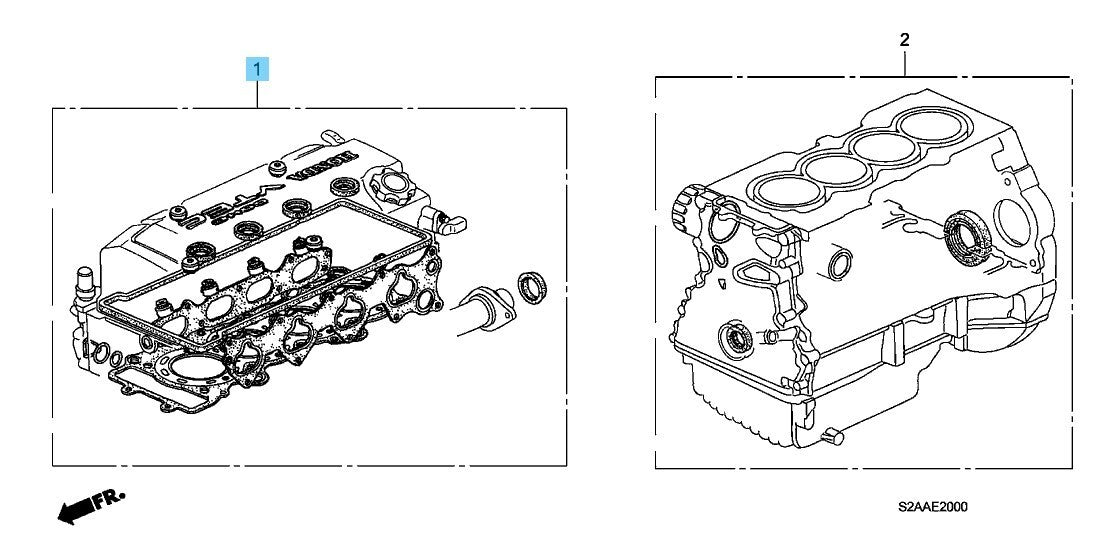 HONDA S2000 AP2 2004-2009 Genuine F22C Gasket And Seal Kit 06110-PZX-010 OEM