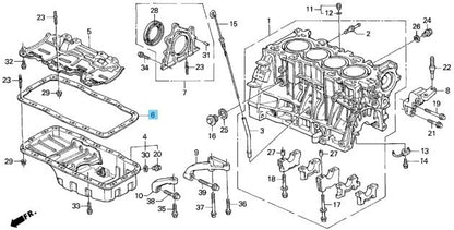 HONDA CR-V RD1 RD2 1997-2001 Genuine Oil Pan Packing 11251-P30-004 OEM