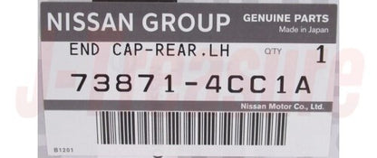 NISSAN ROGUE T32J 2018-2020 Genuine Roof Rack End Cap Rear LH 73871-4CC1A OEM