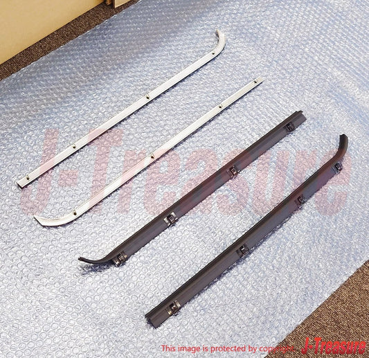 TOYOTA LAND CRUISER FJ40 '81-83 Genuine Fr/Door Glass W/strip In Out R & L Set