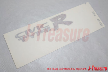 HONDA CIVIC TYPE R EK9 96-00 Genuine Rear Back Door Decal "CIVIC TYPE R" OEM