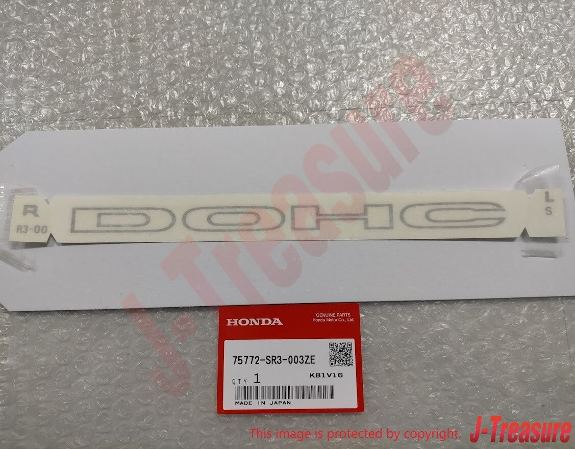 HONDA CIVIC EG EK SiR Genuine Side "DOHC" Sticker Decal 75772-SR3-003ZE x2 OEM