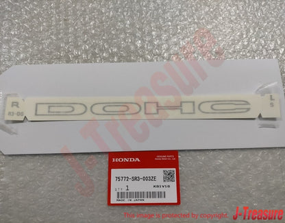 HONDA CIVIC EG EK SiR Genuine Side "DOHC" Sticker Decal 75772-SR3-003ZE x2 OEM