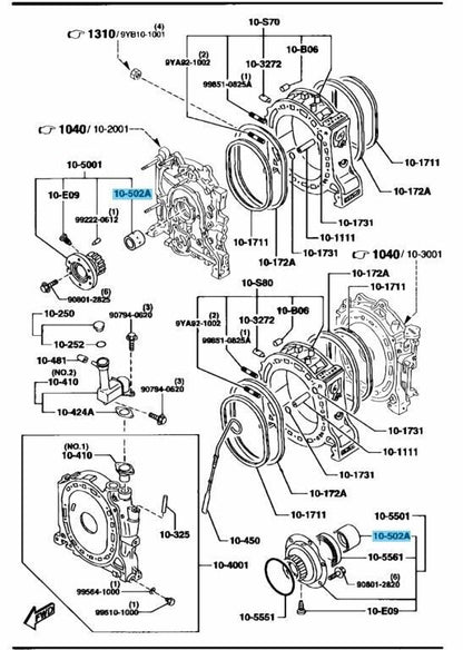 MAZDA RX-7 FD3S 1993-1995 Genuine Stationary Gear Metal Bearing NF01-10-E04 OEM