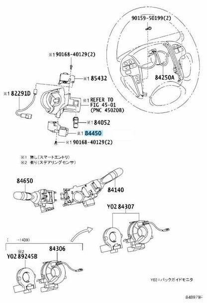 TOYOTA LEXUS Genuine Ignition Or Starter Switch Assembly 84450-12200 OEM Parts