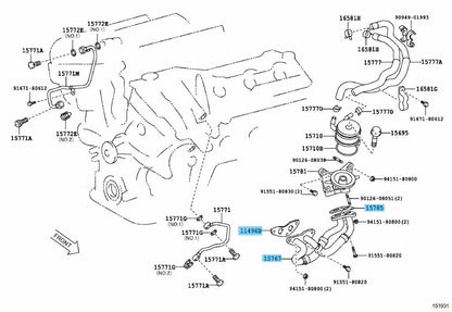 TOYOTA HIGHLANDER GSU40 Engine Oil Cooler Line & Cooler & Hole Cover G/t set