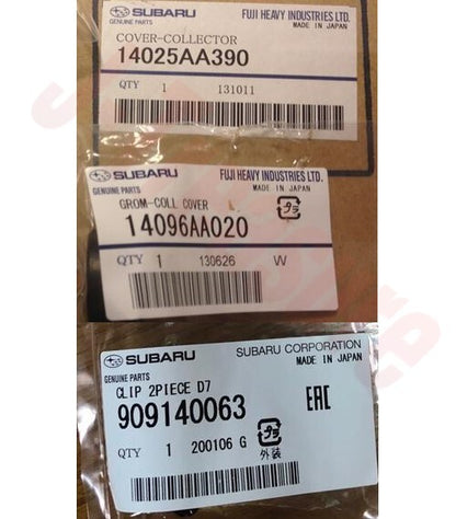 SUBARU LEGACY tS BMM 12- Genuine Engine Cover End Plastic & Grommet Clip Set OEM