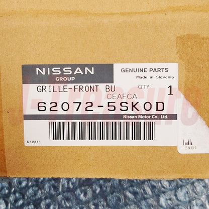 NISSAN LEAF ZE1'18-22 Genuine Front Bumper Center Grille 62072-5SK0D OEM