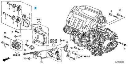 HONDA ACCORD 2007-2012 Genuine Auto Tensioner Assy 31170-RCA-A04 OEM