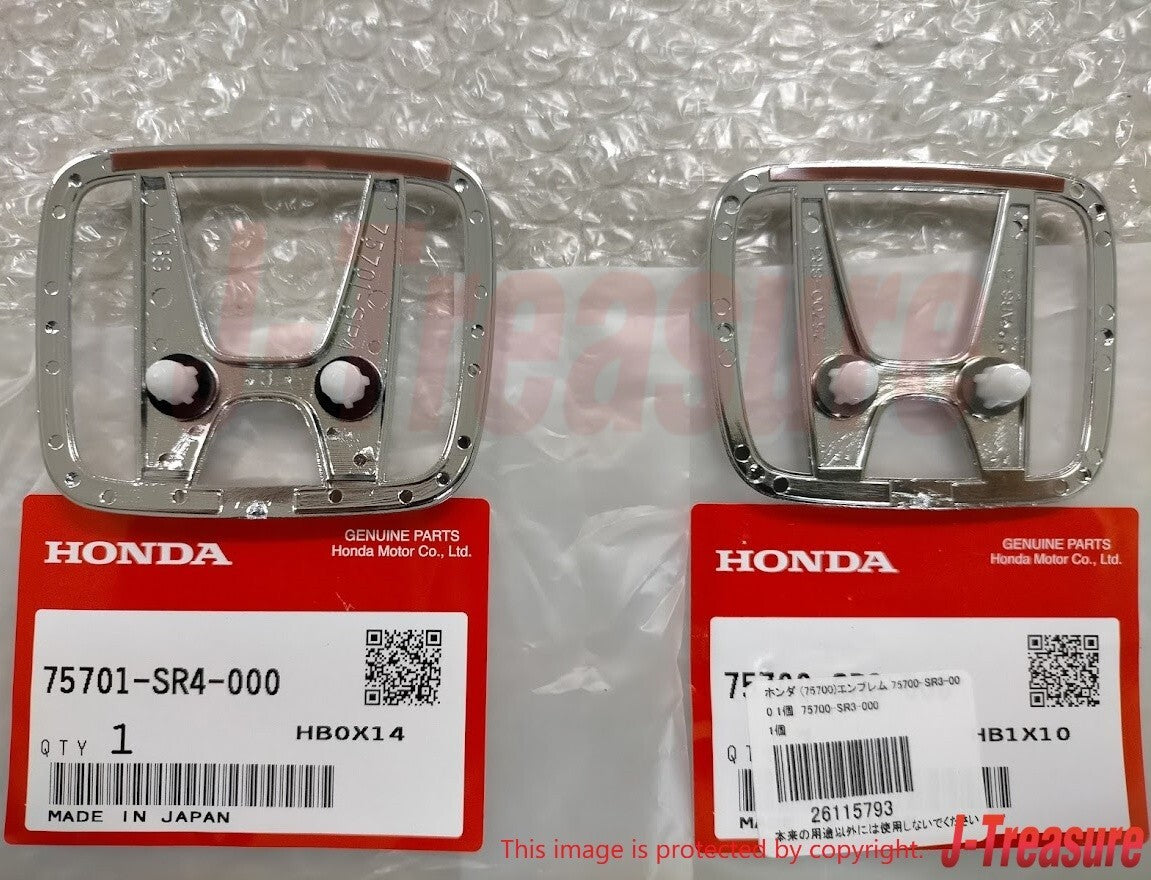 HONDA CIVIC FERIO 4D SEDAN EG# 92-95 Genuine "H" Emblem Badge Front & Rear OEM