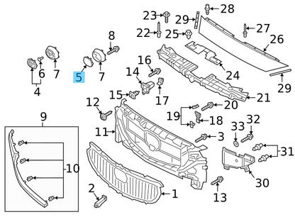 MAZDA MAZDA 6 18-21 Genuine Front Grille Adaptive Radar Emblem GSH7-51-730 OEM