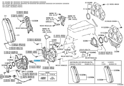 TOYOTA HILUX KUN10 KUN25 KUN35 Genuine Crank Position Sensor 90919-05025 OEM
