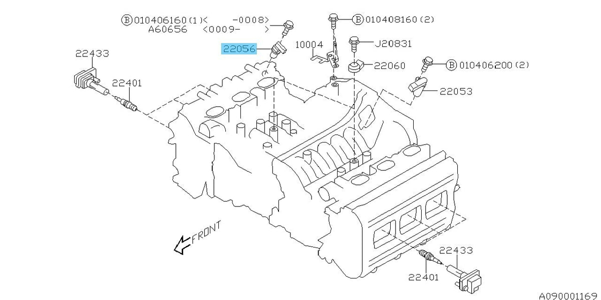 SUBARU LEGACY BHE 01-09 Genuine Camshaft Sensor Assembly 22056AA101 OEM