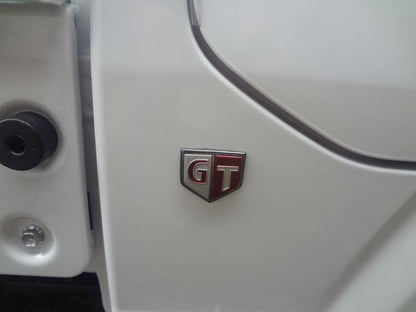 NISSAN SKYLINE R34 ER34 99-02 Genuine Front Side "GT" Emblem Badge Pair 2pcs OEM