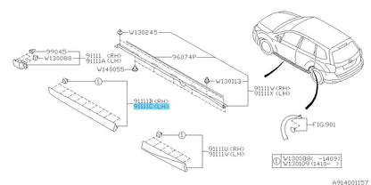 SUBARU FORESTER SJ# 2014-2018 Genuine F/Door Garnish Assy LH 91112SG132  OEM
