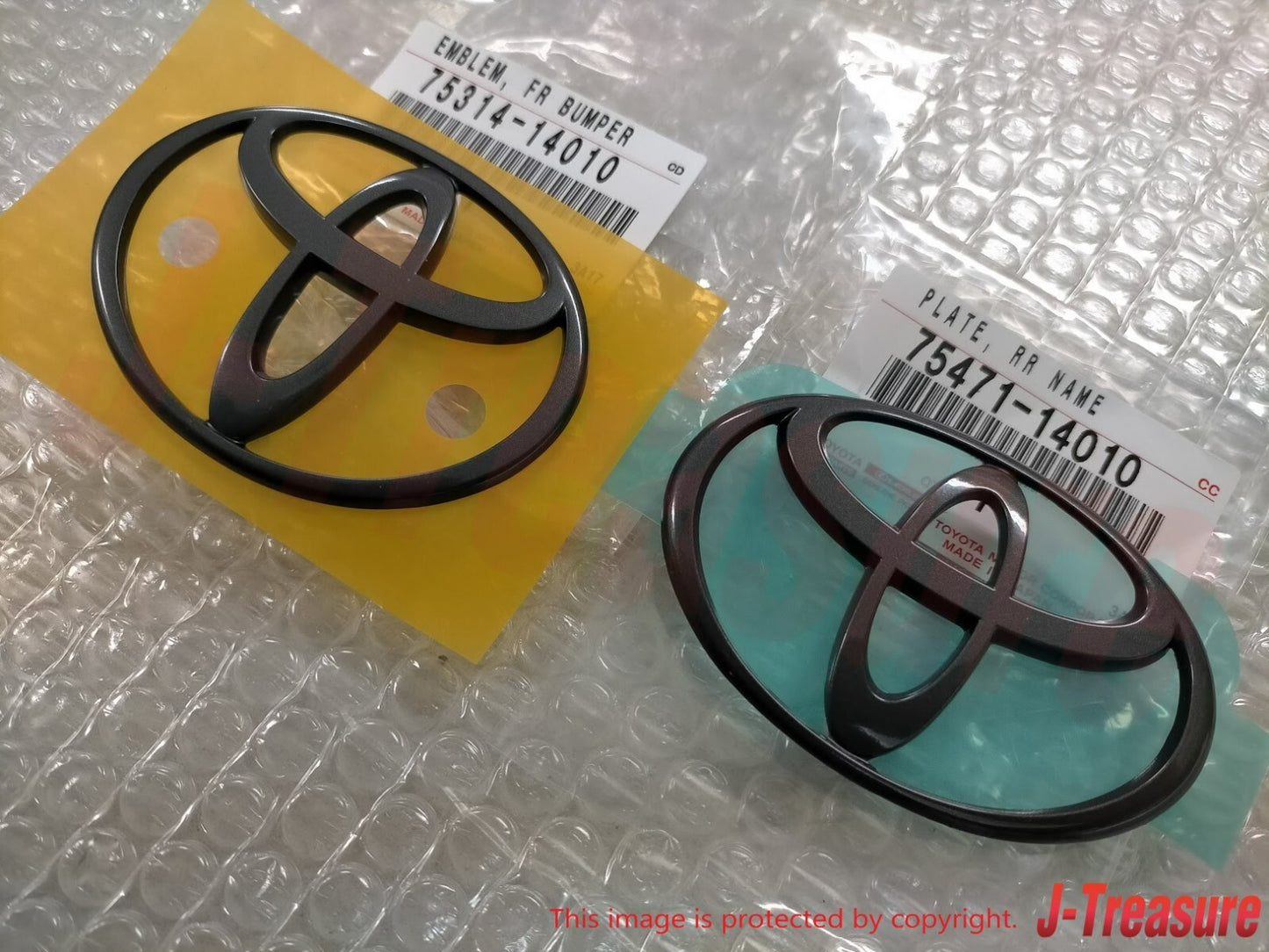 TOYOTA SUPRA JZA80 MK4 93-02 Genuine Emblem Badge Front & Rear Set Gunmetal OEM