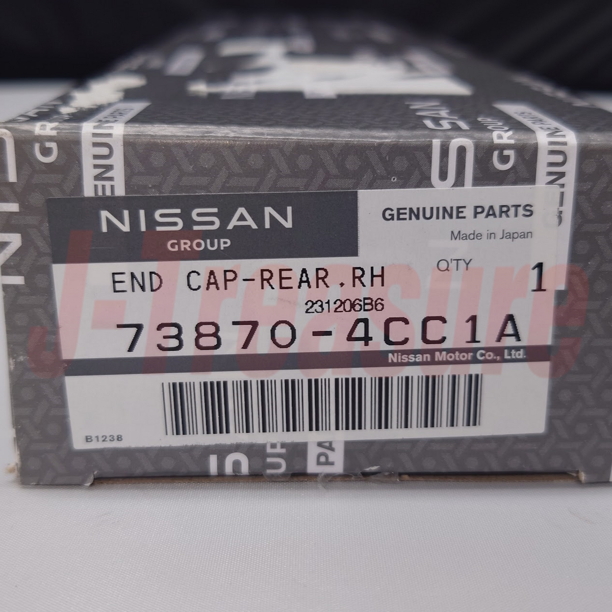 NISSAN ROGUE T32J 2018-2020 Genuine Roof Rack End Cap Rear RH 73870-4CC1A OEM
