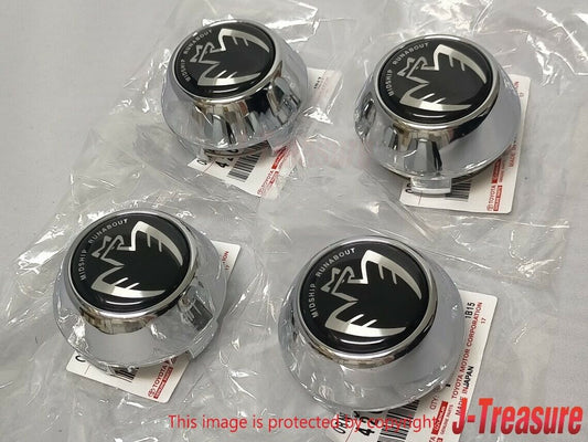 TOYOTA MR2 Spyder MR-S ZZW30 Genuine MIDSHIP RUNABOUT Wheel Center Cap Black x4