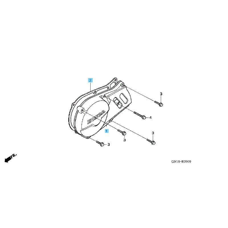 HONDA XR80R 1990-1991 1993-2003 Genuine Crankcase Cover LH & Gasket Set OEM