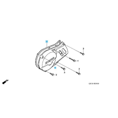 HONDA XR80R 1990-1991 1993-2003 Genuine Crankcase Cover LH & Gasket Set OEM