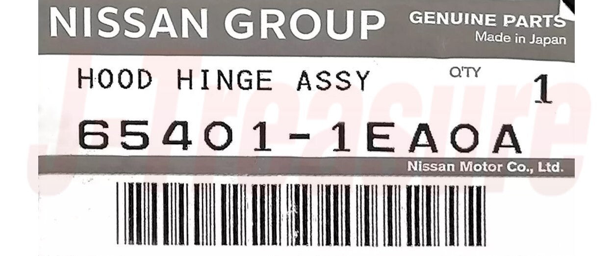 NISSAN 370Z Z34 2009-2020 Genuine Hood Hinge Assembly LH 65401-1EA0A OEM