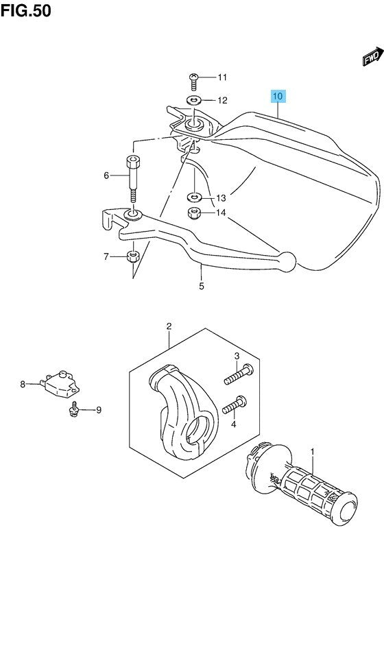 SUZUKI DR650SE 2006-2009 2011-2014 Genuine Knuckle Cover (WHITE) RH & LH Set OEM