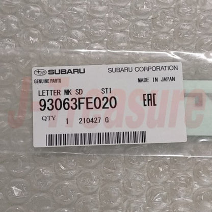 SUBARU IMPREZA WRX STi GDB Genuine Front Door Side STi Decal Sticker RH & LH Set