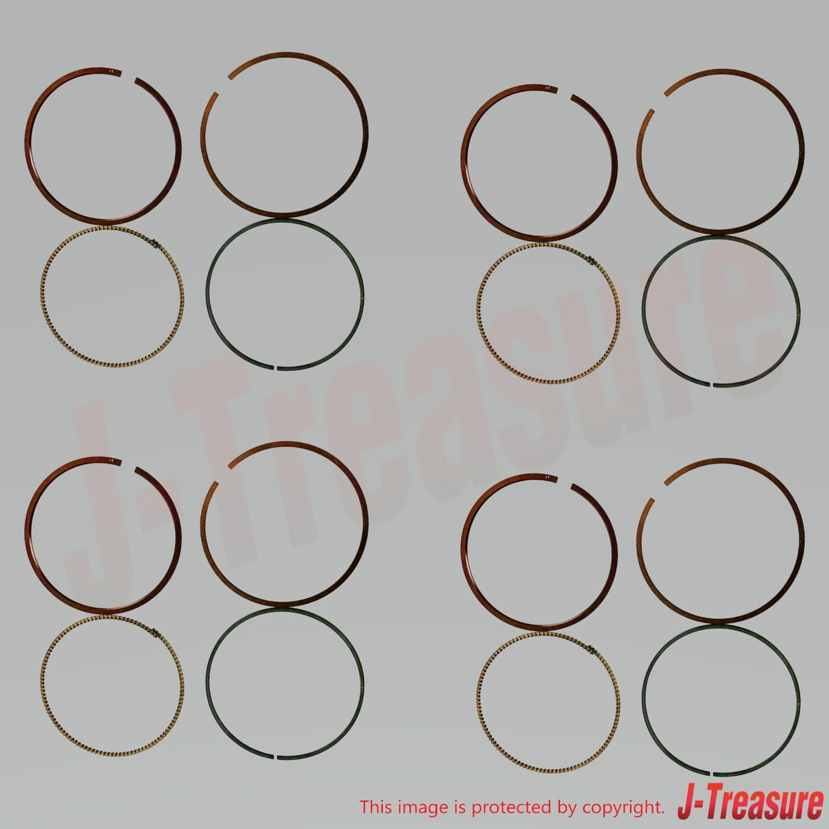 SUZUKI GSX-R600 2011-2019 2021-2024 Genuine Piston Ring Set 12140-29G20 x4 Set