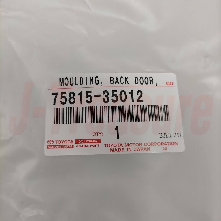 TOYOTA FJ CRUISER GSJ10 07-14 Genuine Back Door Outside Moulding RH & Clips Set
