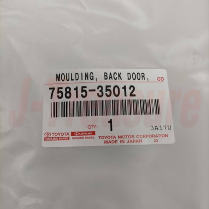 TOYOTA FJ CRUISER GSJ10 07-14 Genuine Back Door Outside Moulding RH & Clips Set
