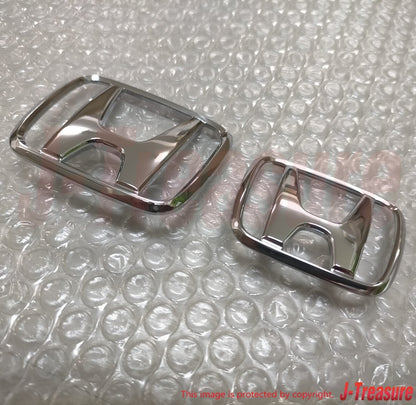 HONDA CIVIC SiR EG6 EG4 1992-1995 3 Door Genuine Front & Rear "H" Emblem Set OEM