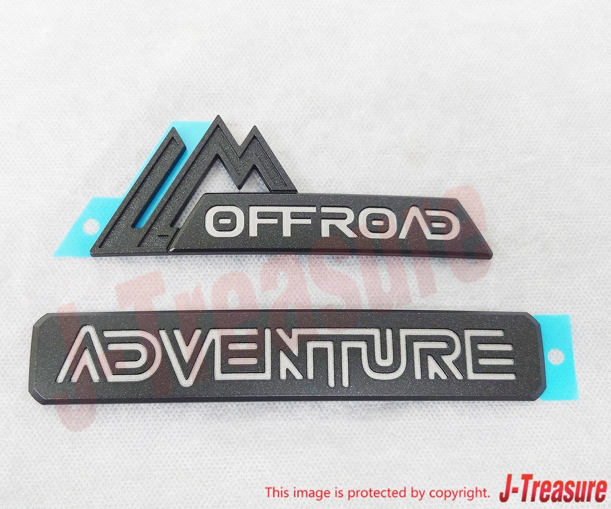 TOYOTA RAV4 MXAA54L Genuine Back Door Name Plate "OFF ROAD" & "ADVENTURE" Set