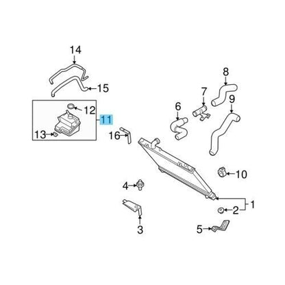 MAZDA RX-8 2004-2011 Genuine Radiator Coolant Overflow Tank N3H1-15-351H OEM