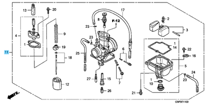 HONDA CR85R 2005-2007 Genuine Carburetor Assy 16100-GBF-B42 OEM