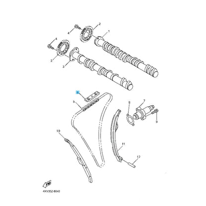 YAMAHA YZF-R1 1998-2024 Genuine Stopper Guide 2 5BE-12241-01-00 OEM