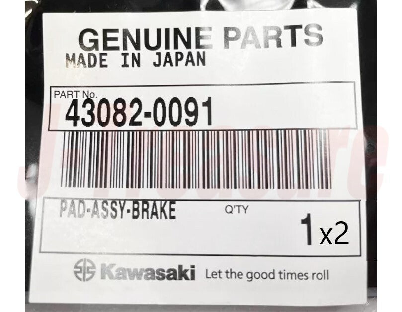 KAWASAKI NINJA ZX-10R ZX1000 08-15 Genuine Front Brake Pad 43082-0091 x2 Set OEM