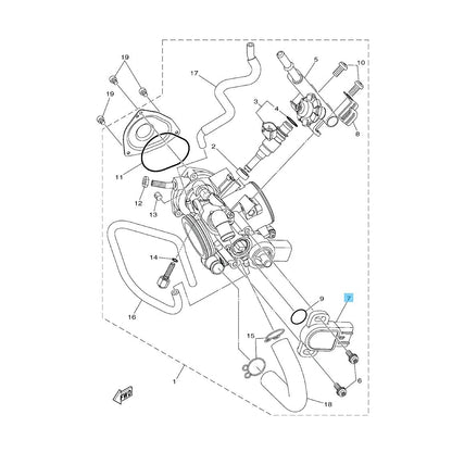 YAMAHA YFZ450R 2009-2024 Genuine Throttle Sensor Assy 3B4-85885-01-00 OEM