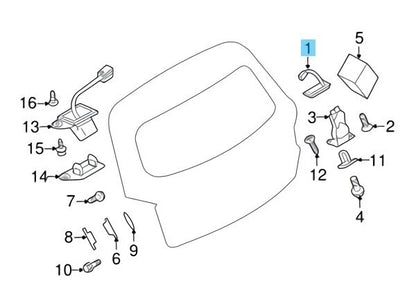 MITSUBISHI OUTLANDER ASX RVR Genuine Handle Tailgate Lock Release 5810A090 OEM