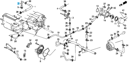 HONDA ACURA INTEGRA DB1 1992-2001 Genuine PCV Valve Assy 17130-PK1-003 OEM