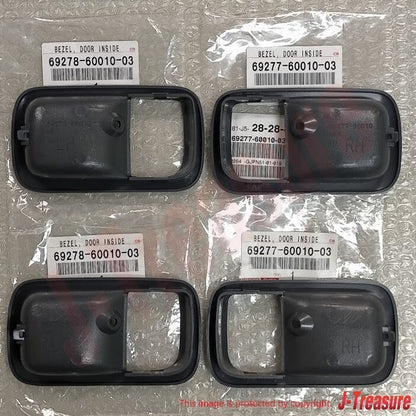TOYOTA LAND CRUISER FZJ80 91-97 Genuine Inner Door Handle Bezel Gray 4Set OEM