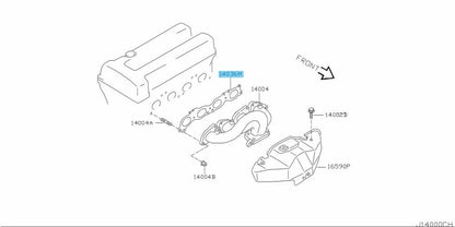 NISSAN Genuine SR20VET Exhaust Manifold A Gasket 14036-8H600 OEM