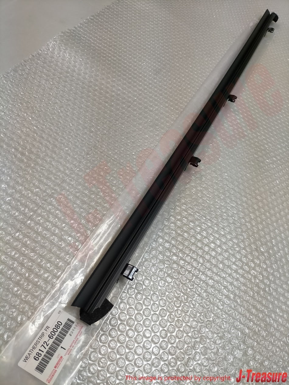 TOYOTA 4RUNNER '10-22 Genuine F & R Door Glass Inner Weatherstrip RH & LH Set