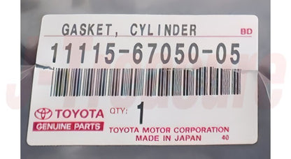 TOYOTA LAND CRUISER PRADO KZJ120 Genuine Cylinder Head Gasket 11115-67050-05 OEM
