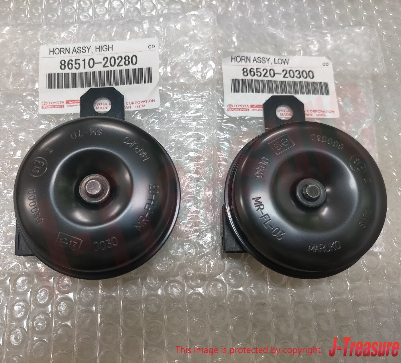 TOYOTA RAV4 ACA30 2006-2022 Genuine High & Low Pitched Horn Assy Set OEM