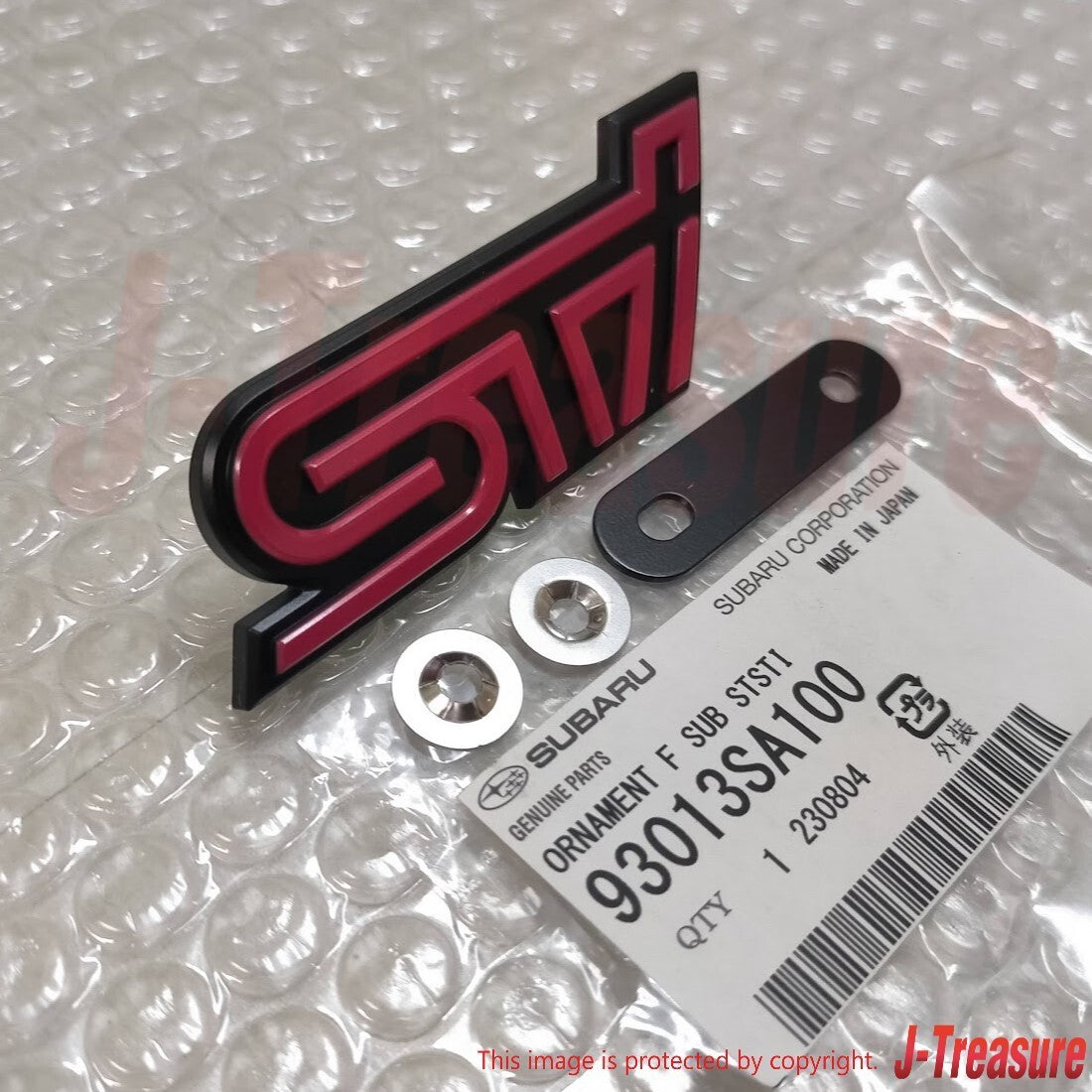 SUBARU FORESTER SG9 2004-2008 Genuine Front Emblem ・ｽhSTI・ｽh 93013SA100 OEM JDM