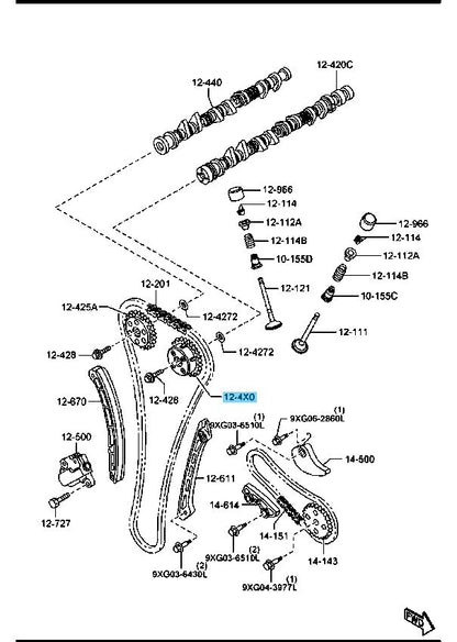 MAZDA MAZDA3 BK BL 07-13 Genuine Variable V. Timing Actuator L3K9-12-4X0C OEM