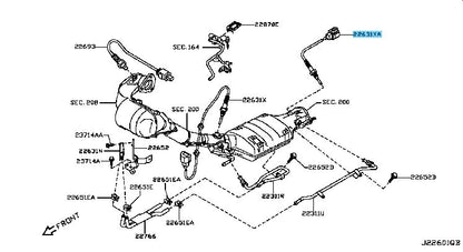 NISSAN QASHQAI J10E Genuine Exhaust Gas Temperature Sensor 22630-JG70B OEM