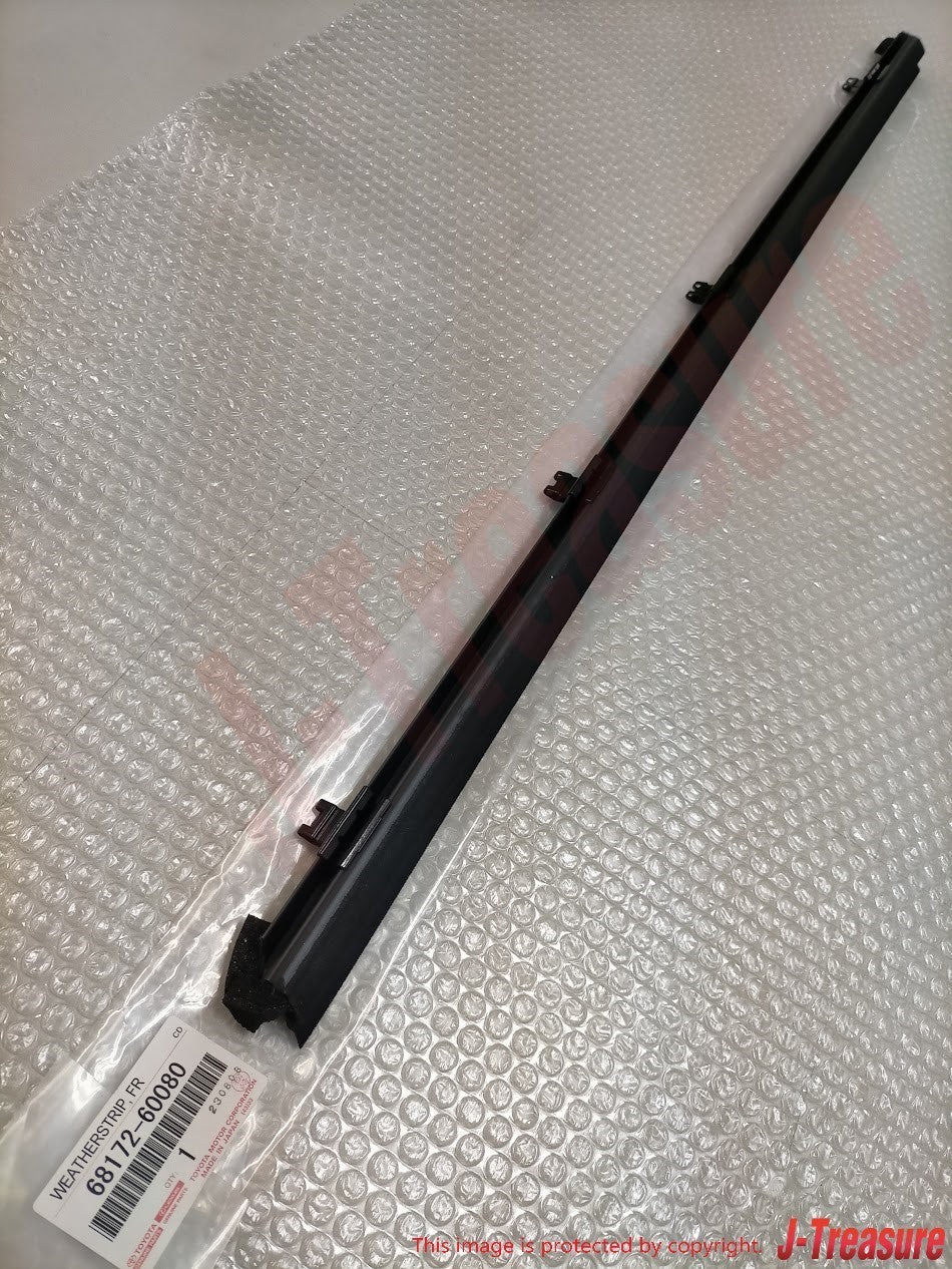 TOYOTA 4RUNNER '10-22 Genuine F & R Door Glass Inner Weatherstrip RH & LH Set