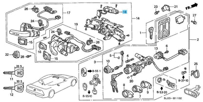 ACURA NSX NA1 NA2 1991-2005 Genuine Combination Switch Unit 35285-SL0-A01 OEM