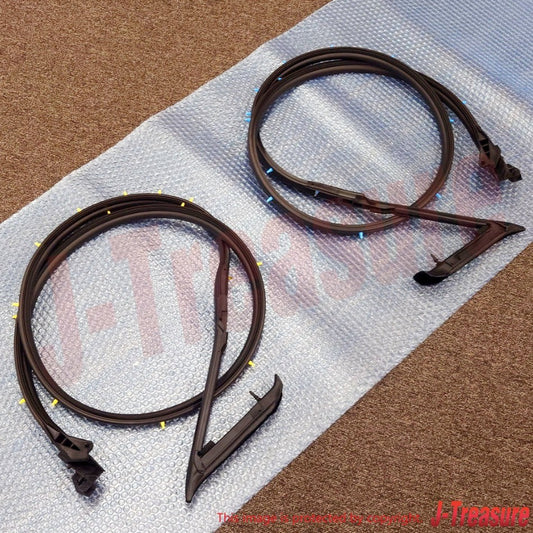NISSAN 240SX SILVIA S13 89-94 Genuine Door Weatherstrip Seal Right Left Set OEM